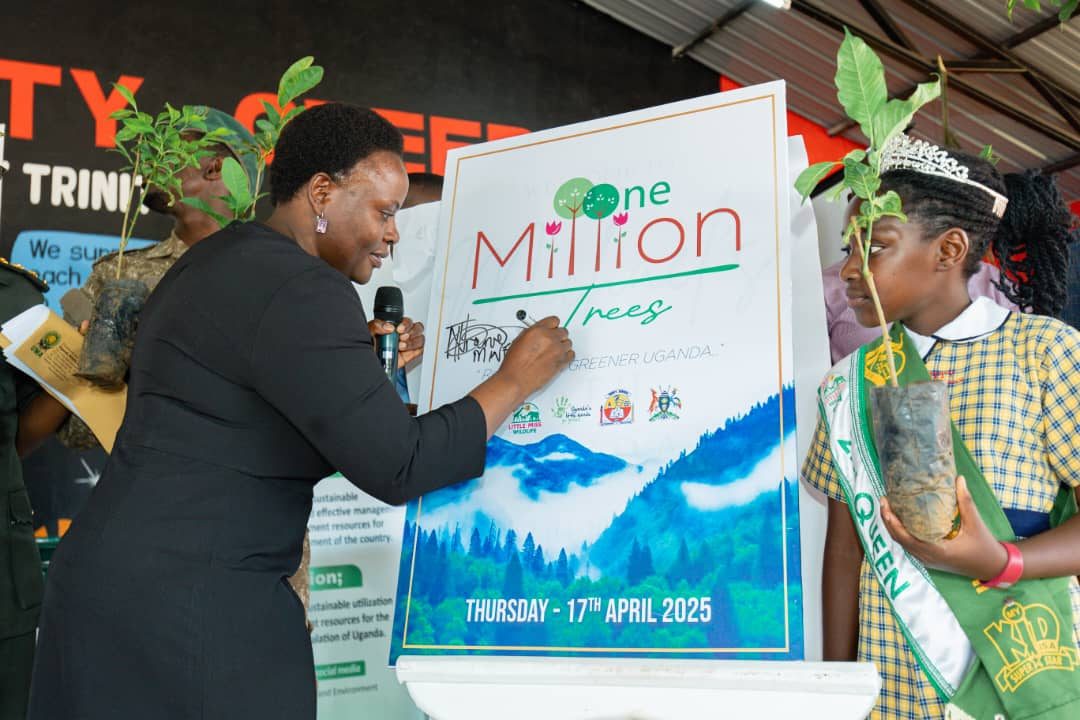 Official signing of the One Million Trees campaign board